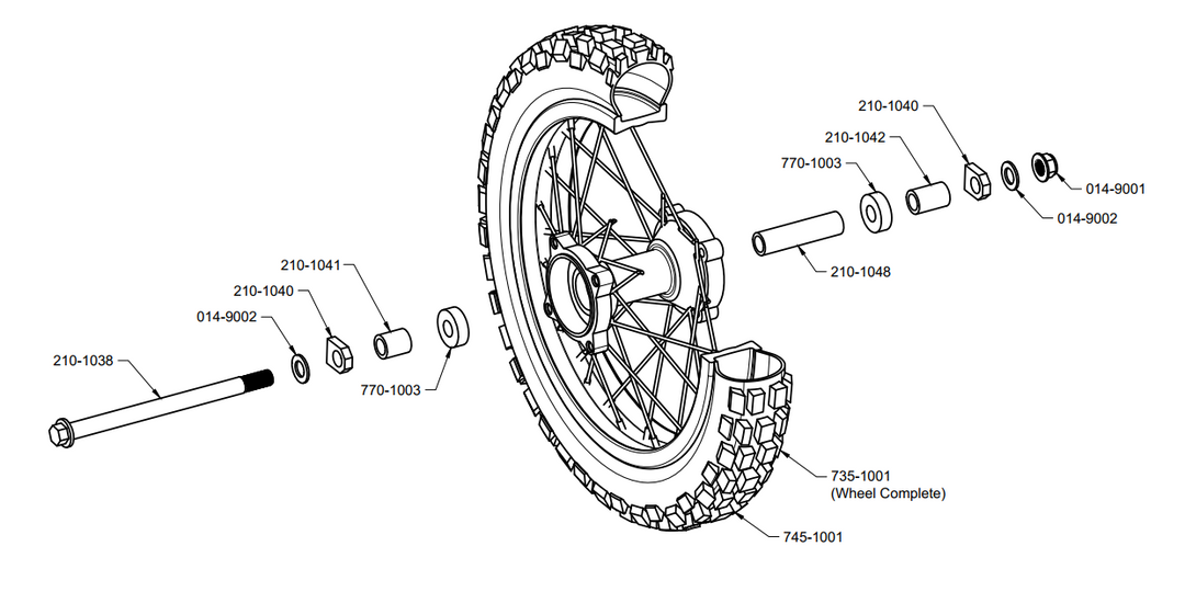Right Rear Wheel ETM RTR Lite Rear Wheel β Electro & Company Inc.