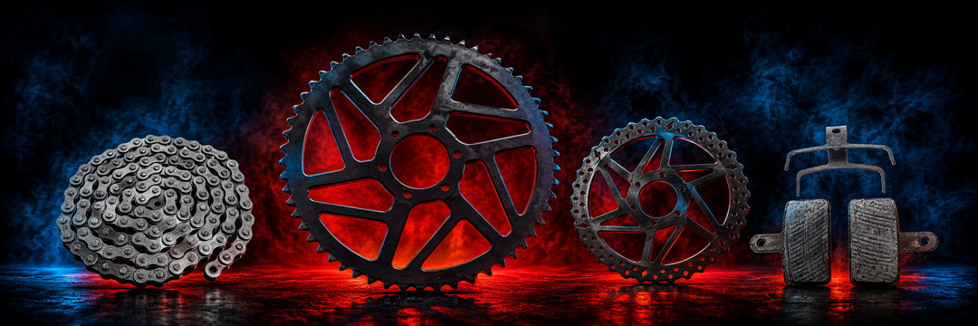 Rizzler Bike Essential Replacements cinematic product banner