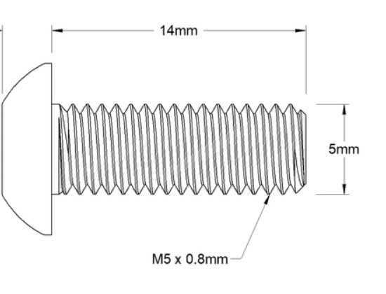 M5x14mm BHCS