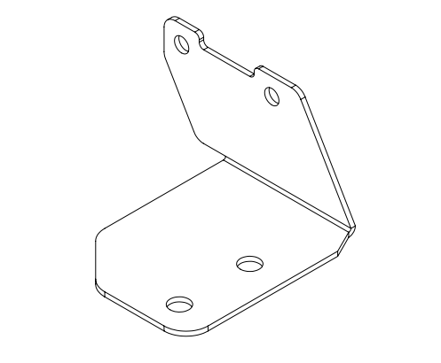 Brake Master Cylinder Mount - E-Drift Kart