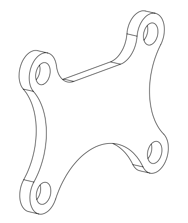 Rear Brake Hanger - E-Drift Kart