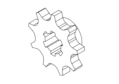 Sprocket 9T 428 Chain