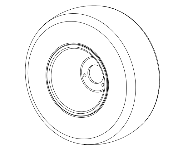 Wheel Complete (Front) - E-Drift Kart