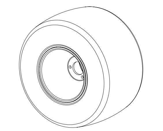 Wheel Complete (Rear) - E-Drift Kart