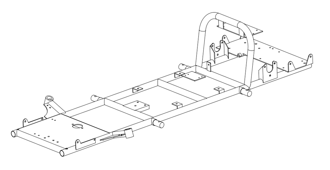 Main Frame - E-Drift Kart