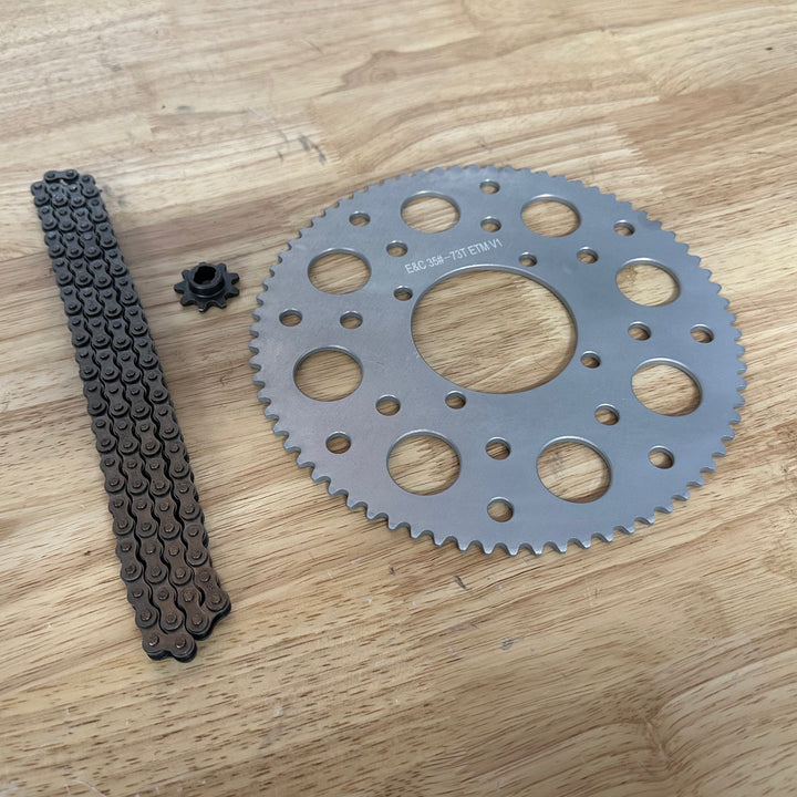 E&C ETM™ V1 #35 HD Ultralight Sprocket & Chain Kit