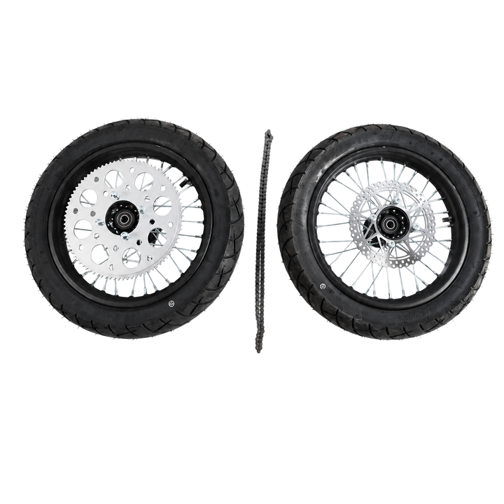 ETM RTR 14 inch Street Wheel Set on transparent background