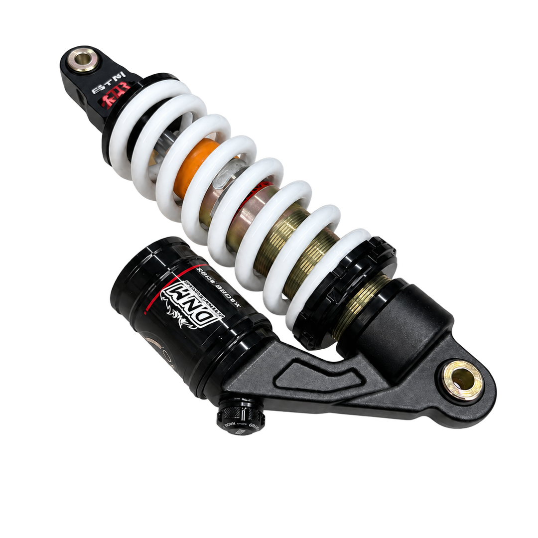 ETM RTR Race Reservoir Upgrade Shock isolated on a transparent background