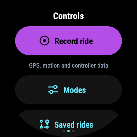 Wear OS Wheelie, Launch, Walk and Reverse controls